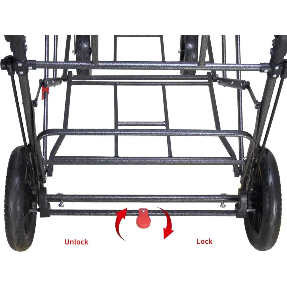 Heavy Duty Foldable Trolley Quick Release Wheels And Seats 2 by Beastly Survival Outlet