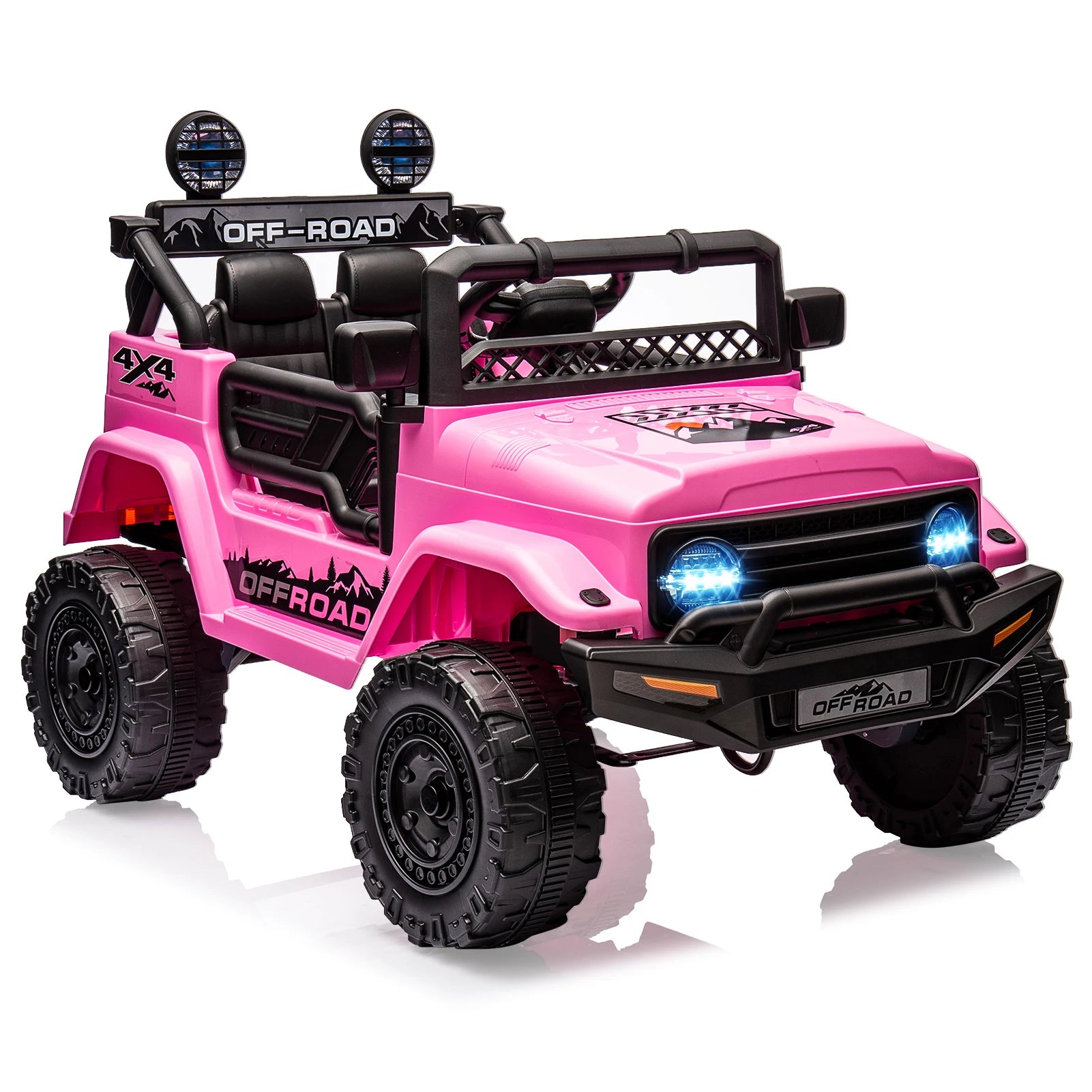 12V Kids Ride On Truck With Remote Control And LED Lights Jr by Beastly Survival Outlet