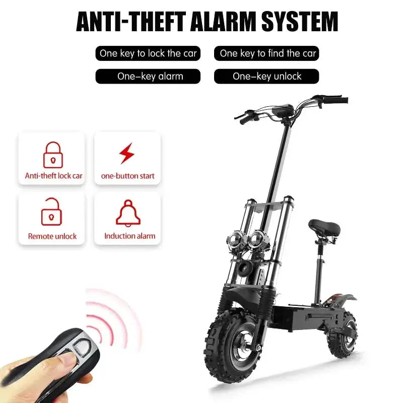 3200W/6000W Dual Motor Electric Scooter for Adults 20AH-26AH Lithium Battery Foldable Electric Scooter with Seat/No Seat by Beastly Survival Outlet