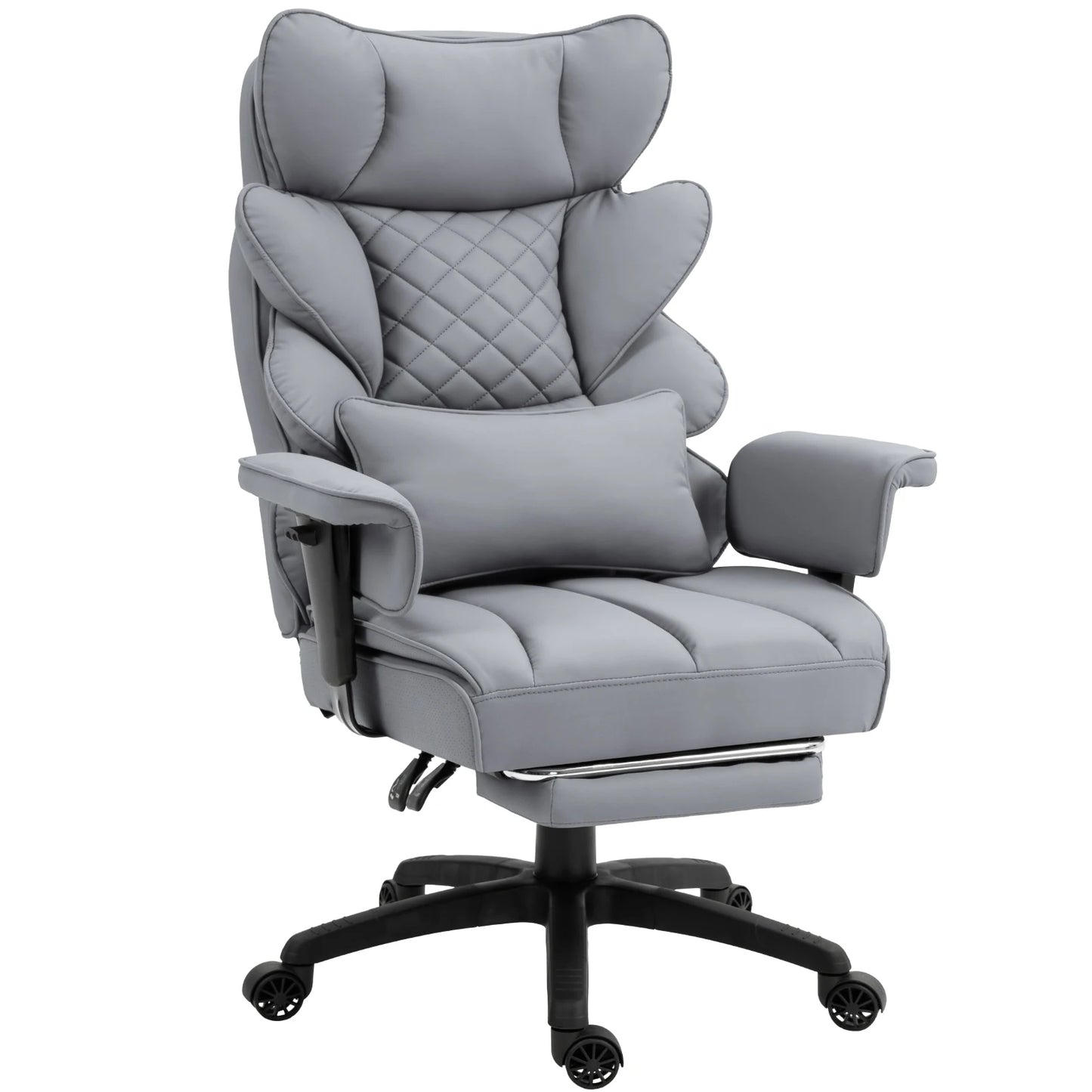 Dowinx Big and Tall Office Chair with Lumbar Support and Cushion