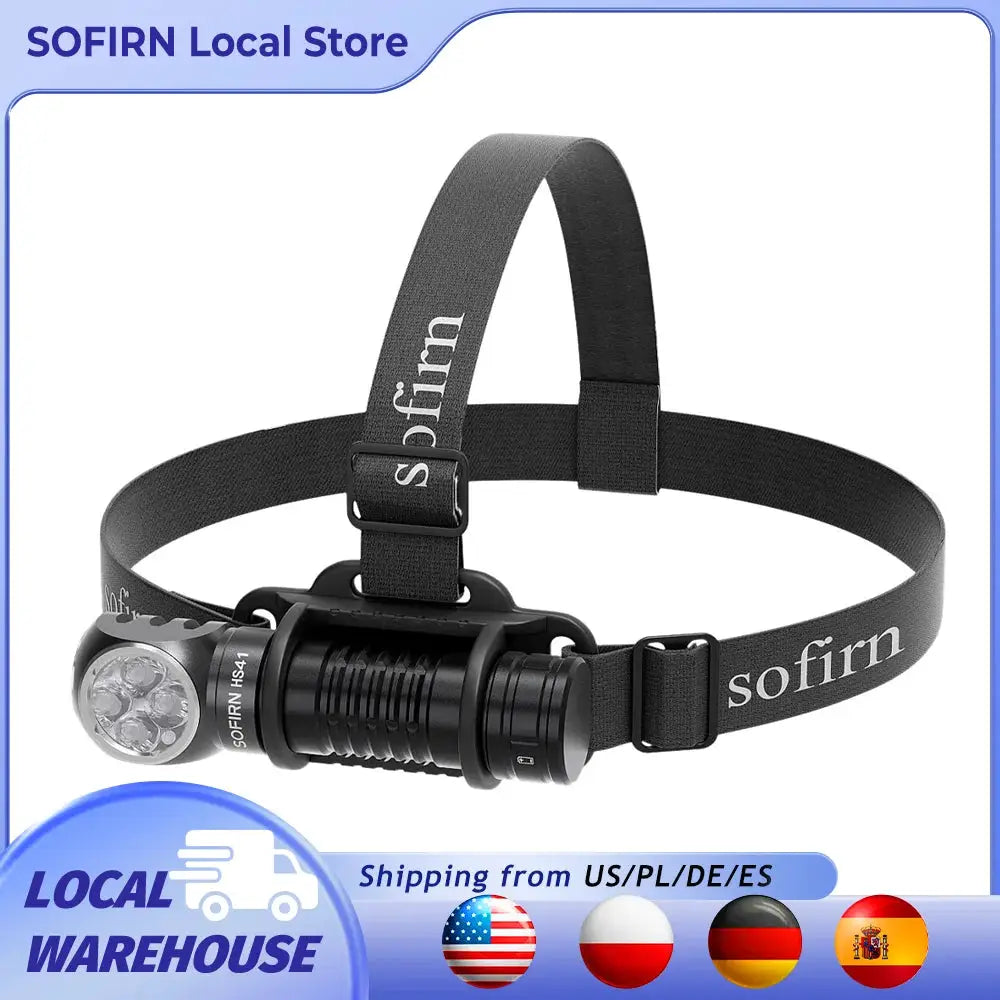 Sofirn HS41 Headlamp 4000lm USB C Rechargeable SST20 LED Pro by Beastly Survival Outlet