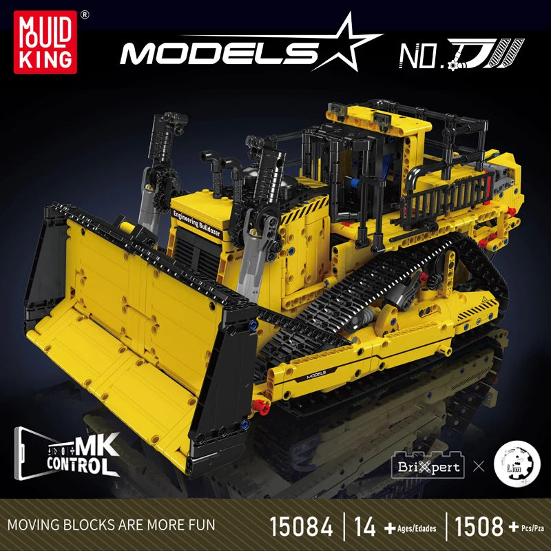 Mould King 15084 RC Bulldozer Building Block Set Gift