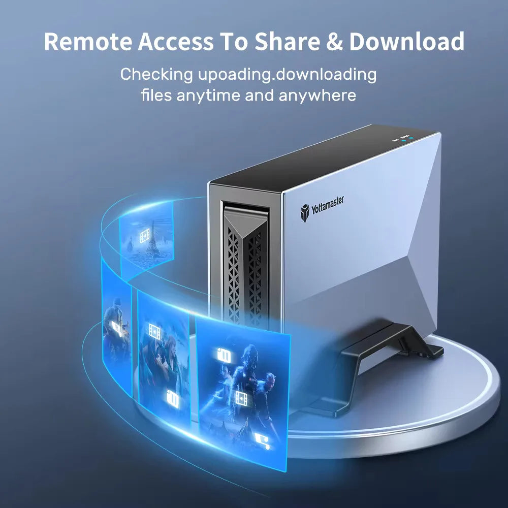 Yottamaster 2.5 3.5 Inch SATA Hard Drive Network Storage Enclosure