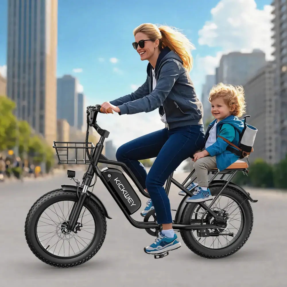 Kickwey LD20 Adult Electric Bike 1500w 32MPH 48V20ah Mountain Electric Bicycle 20 Inch Fat Tire Motorcycle E Bike by Beastly Survival Outlet