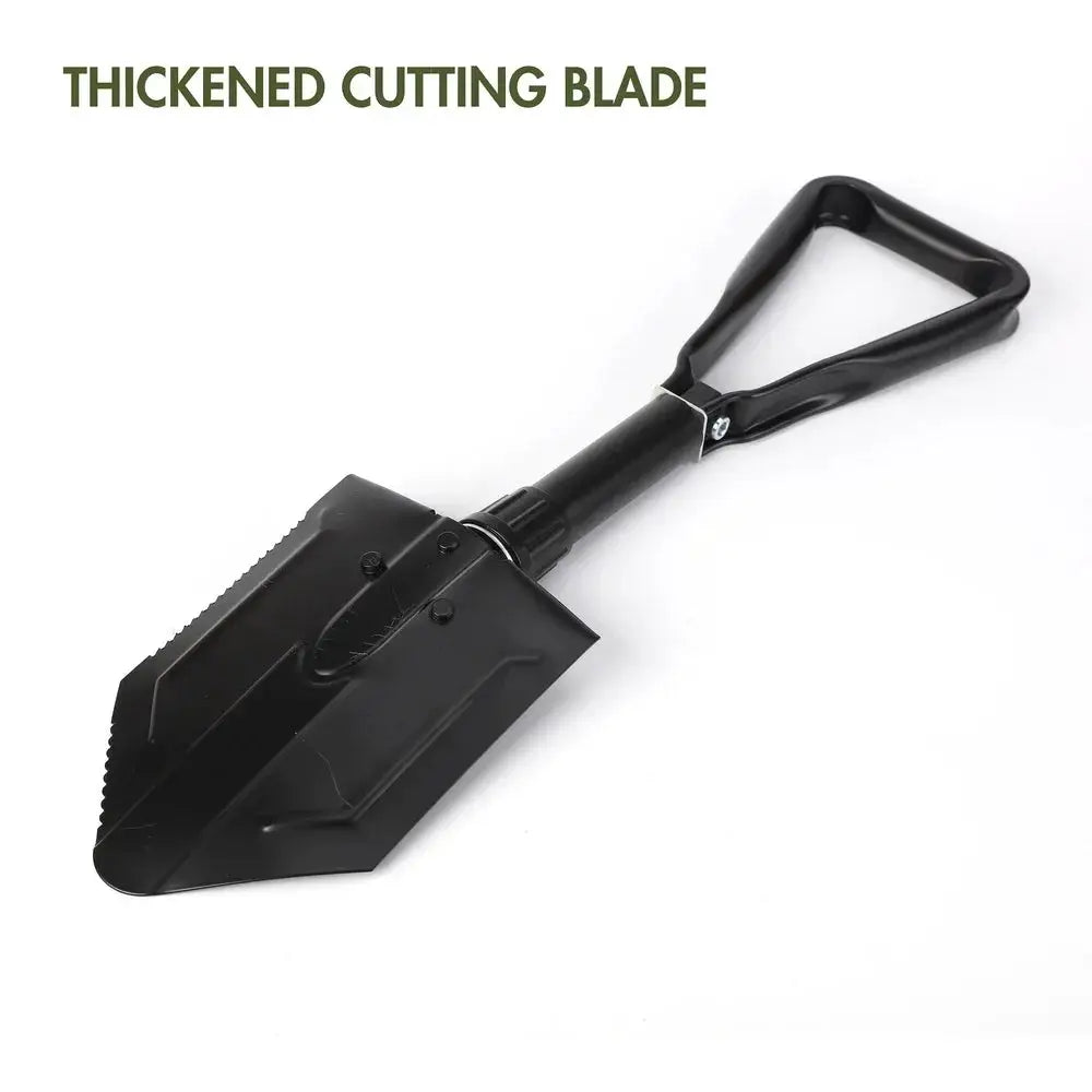 Folding Shovel Serrated Edge Heavy Duty Camping Tools Ultra by Beastly Survival Outlet