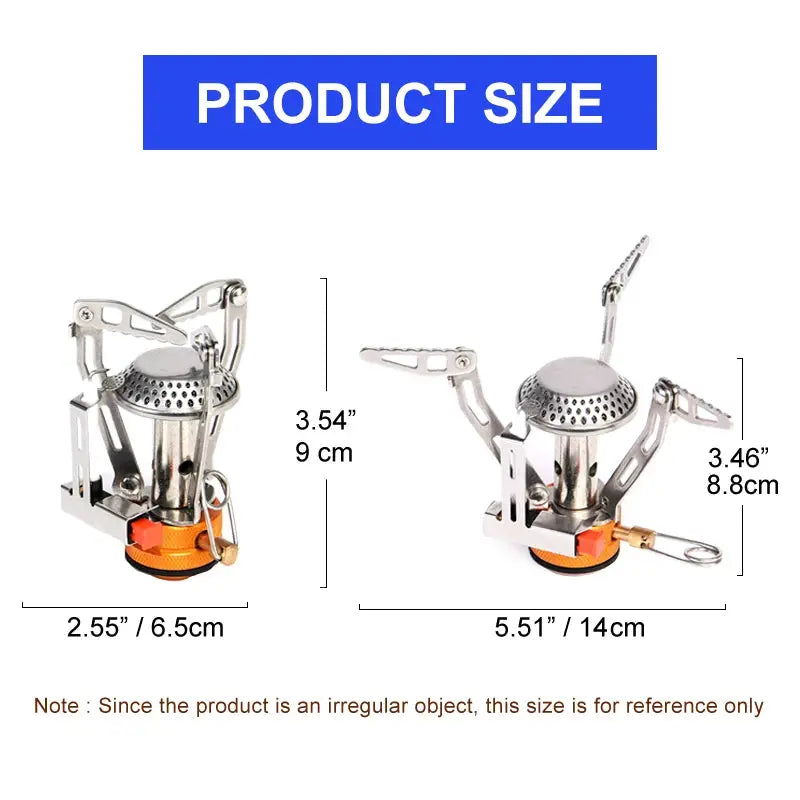 Widesea Camping Cookware Set Outdoor Tableware Equipment Supplies Burner Stove Folding Knife Fork Portable Pot Suit Tourism Cup by Beastly Survival Outlet