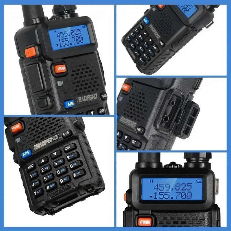 Baofeng UV 5R 8W Dual Bands Walkie Talkies Quad Pack 3800mAh