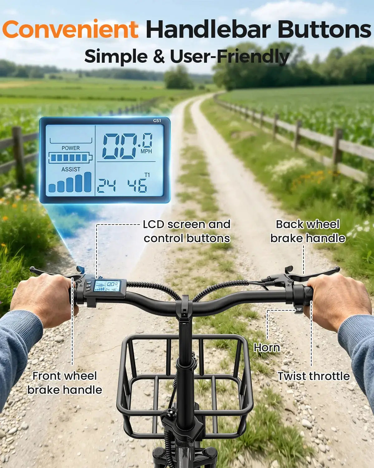 Spacewalk 1200W Peak Electric Trike for Adults, 48V 15Ah Battery 3 Wheel Electric Bike with 60 Miles Range, 18×3.0 Fat Tires, Dual Disc Brakes, Rear Cargo Basket, Adjustable Comfort Seat, Folding E Tricycle for Seniors-Black by Beastly Survival Outlet