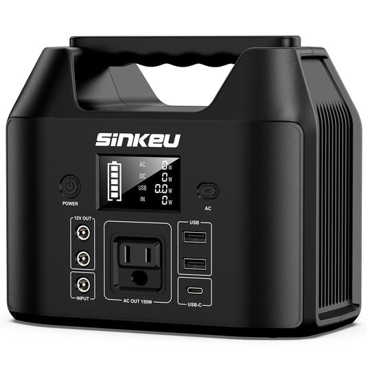 150W Portable Power Station with LiFePO4 Battery for Camping
