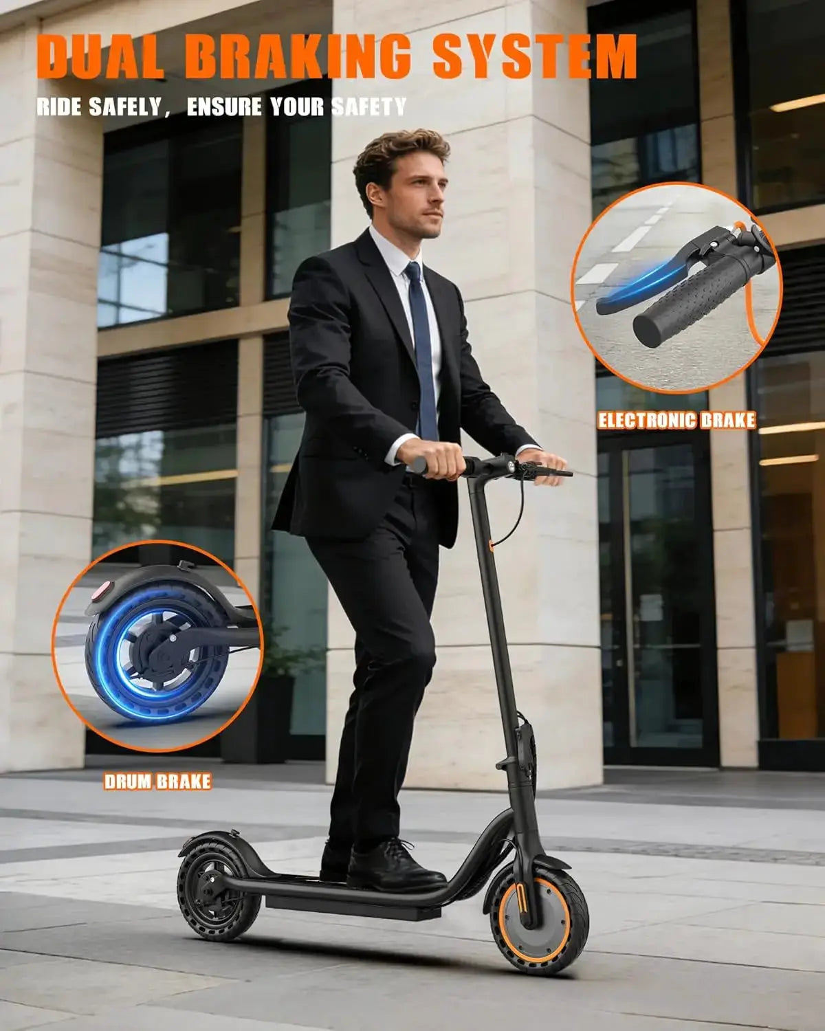 2026 New 8.5‘’ Electric Scooter Solid Tire 350W 19mph APP Smart Control 4 Speed Modes Foldable E-Scooter 16miles Max Range for Campus Commuting by Beastly Survival Outlet