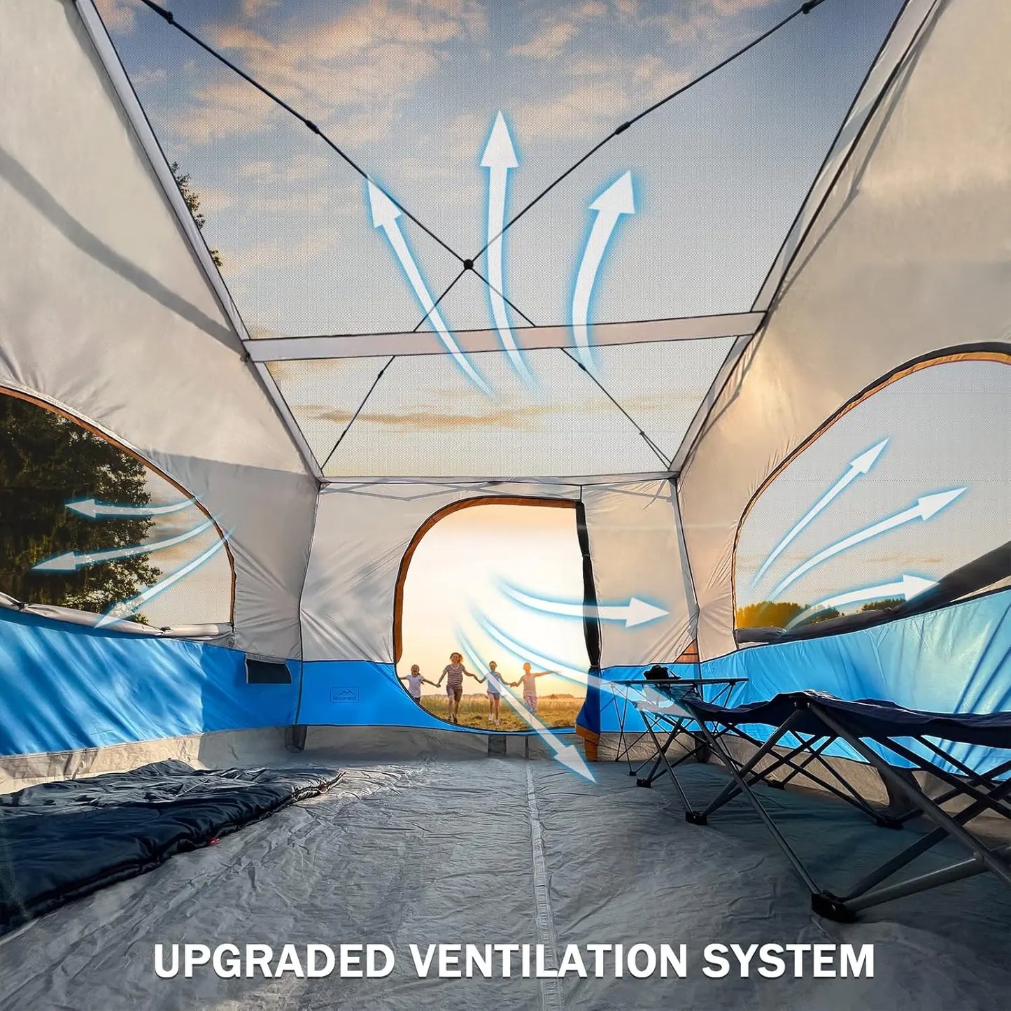 Camping Inner Tent for Pop Up Canopy with Vented Roof Design