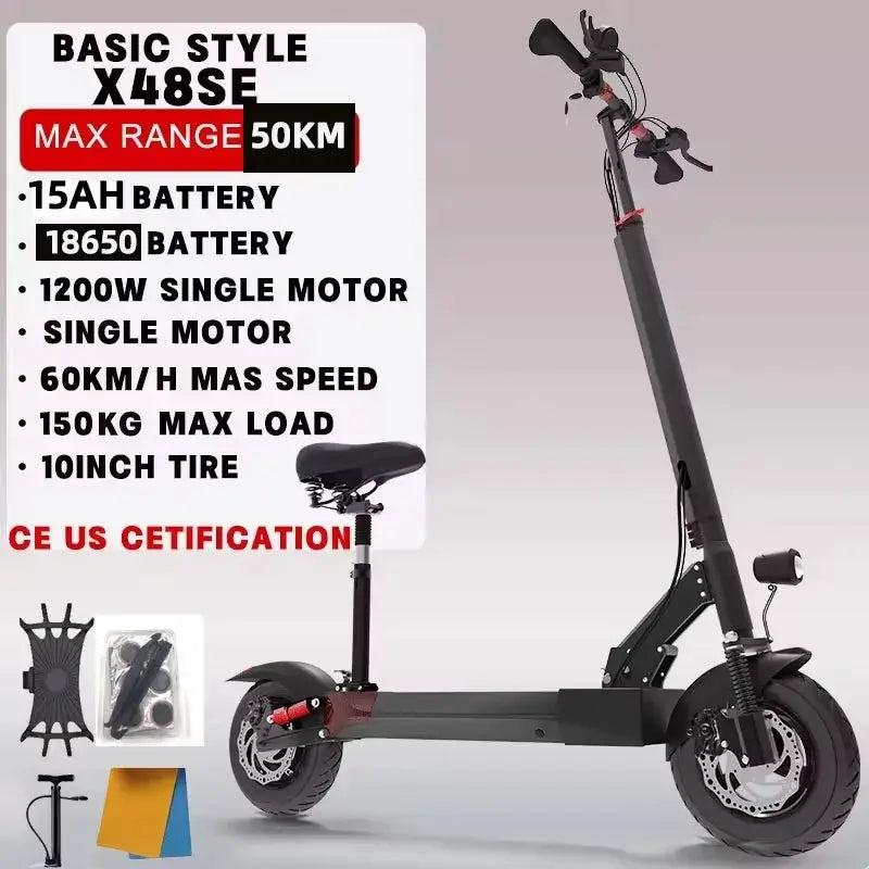 [8 models]10/11 Inch 48V-72V 1000W-6000W Electric Scooter 50-85km/h Fast E Scooter Off Road Electric Kick Scooter Foldable Adult by Beastly Survival Outlet