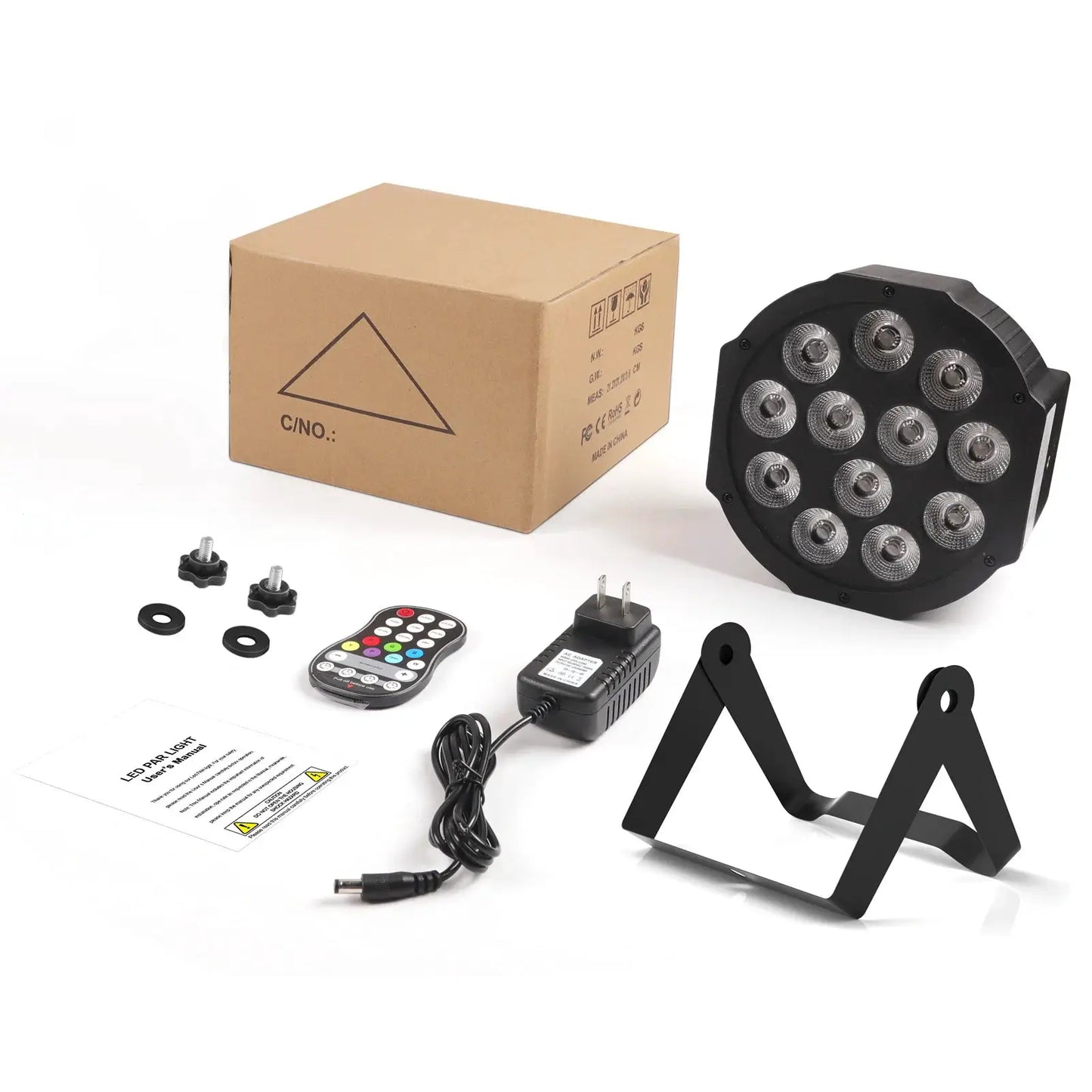 U'King 8PCS Battery LED Par Light RGBW Stage Flat Strobe Light Par Light Effect DJ Disco Party Holiday Bar Wedding Birthday by Beastly Survival Outlet