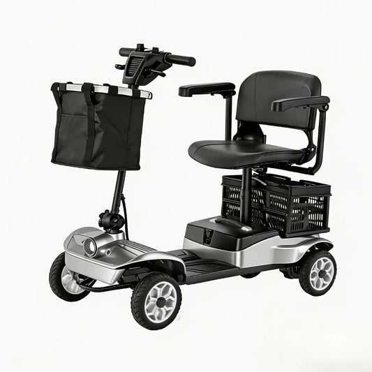 Senior Electric Mobility Scooter, Ergonomic Handle, Electromagnetic Brake, LED Light, Shopping Basket, 120kg Load, Safe Travel by Beastly Survival Outlet Senior Electric Mobility Scooter, Ergonomic Handle, Electromagnetic Brake, LED Light, Shopping Basket, 120kg Load, Safe Travel Beastly Survival Outlet