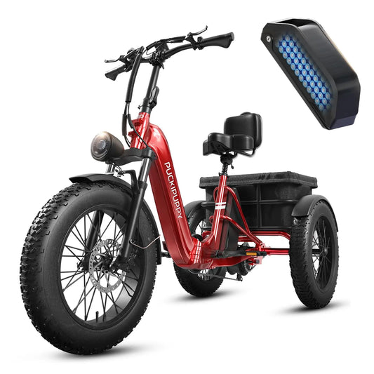 PUCKIPUPPY Husky Electric Trike 960W Peak Motor 60 Miles Max
