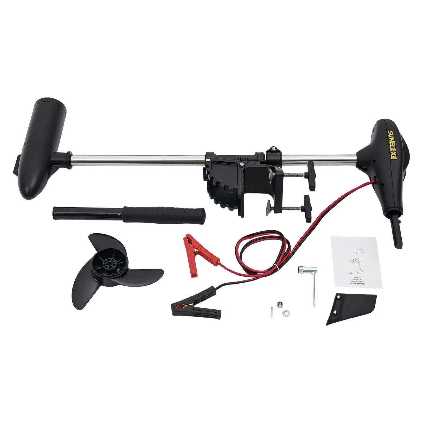 40 pound Retractable Electric Trolling Motor 12V Electric Outboard Motor Universal for Inflatable Boats Kayaks Small Vessels by Beastly Survival Outlet