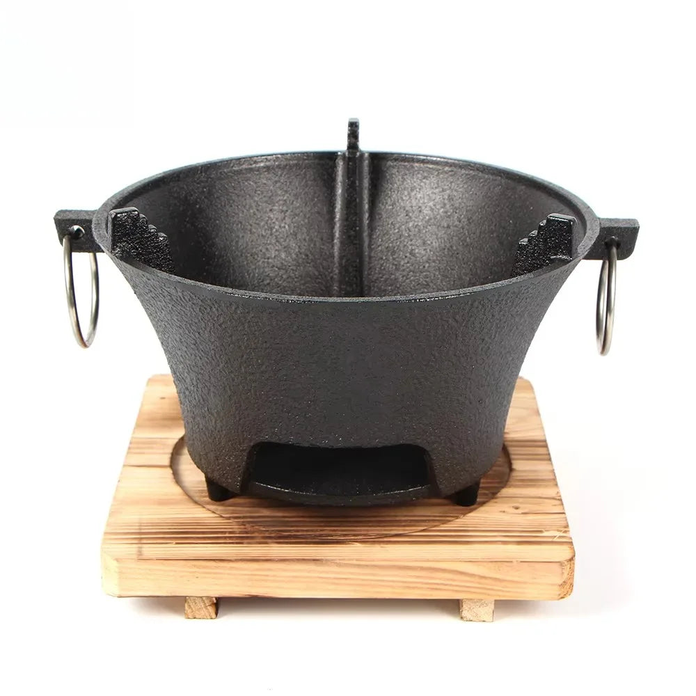 Cast Iron Stove For Outdoor Cooking And Camping Barbecue