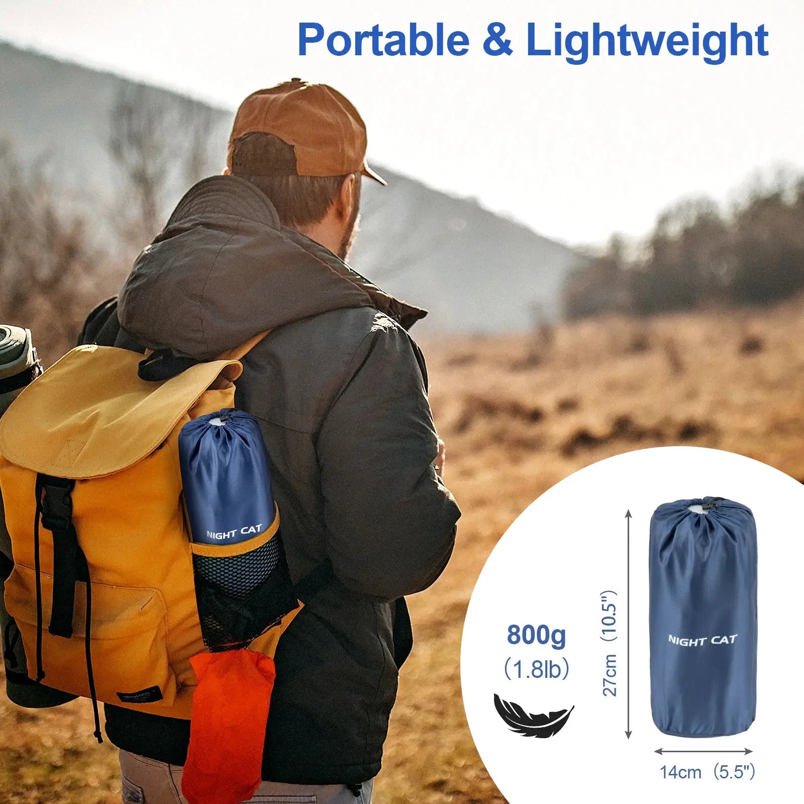 Waterproof Ultralight Inflatable Sleeping Pad With Pillow Pro by Beastly Survival Outlet