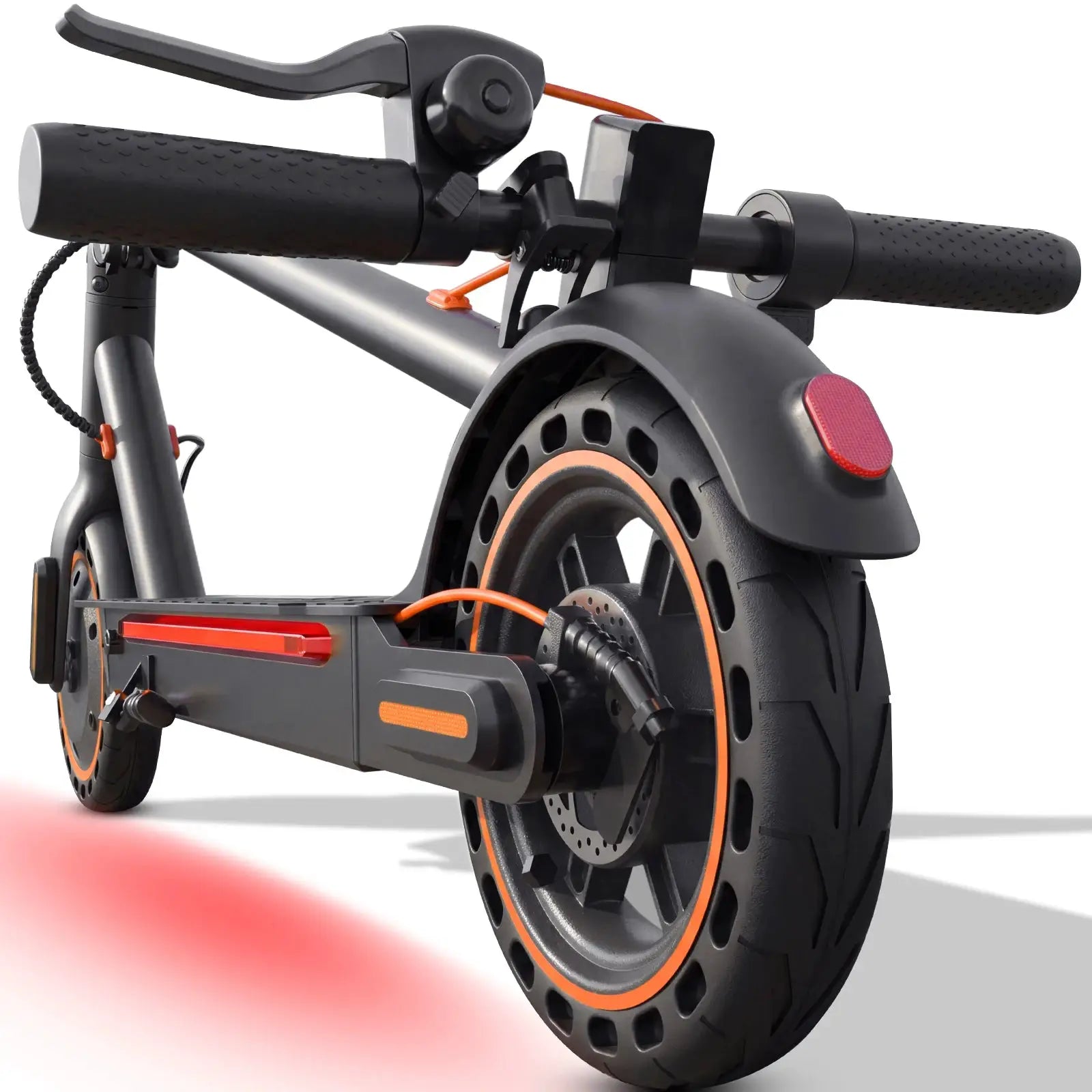 Electric Scooter Adults, 550W Motor, 19 Miles Range 19 MPH, UL Certified Folding E-Scooter for Adults Built-in Side Lights, Front Suspension with App Control by Beastly Survival Outlet