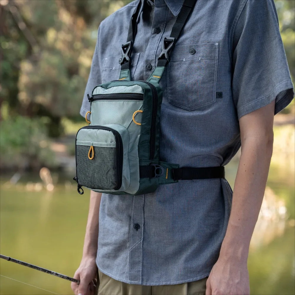Fly Fishing Gear Bag Chest Bag for Anglers Small and Versatile