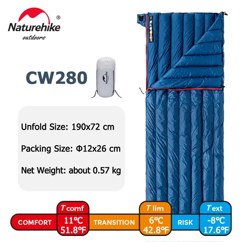 Naturehike Goose Down Ultralight Sleeping Bag Winter Camping
