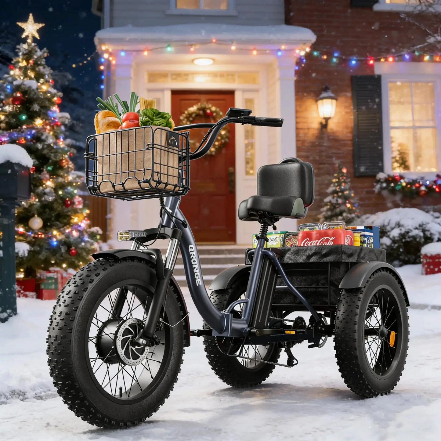 QRONGE Lava Electric Tricycles For Adults 960W Peak 50 Miles by Beastly Survival Outlet