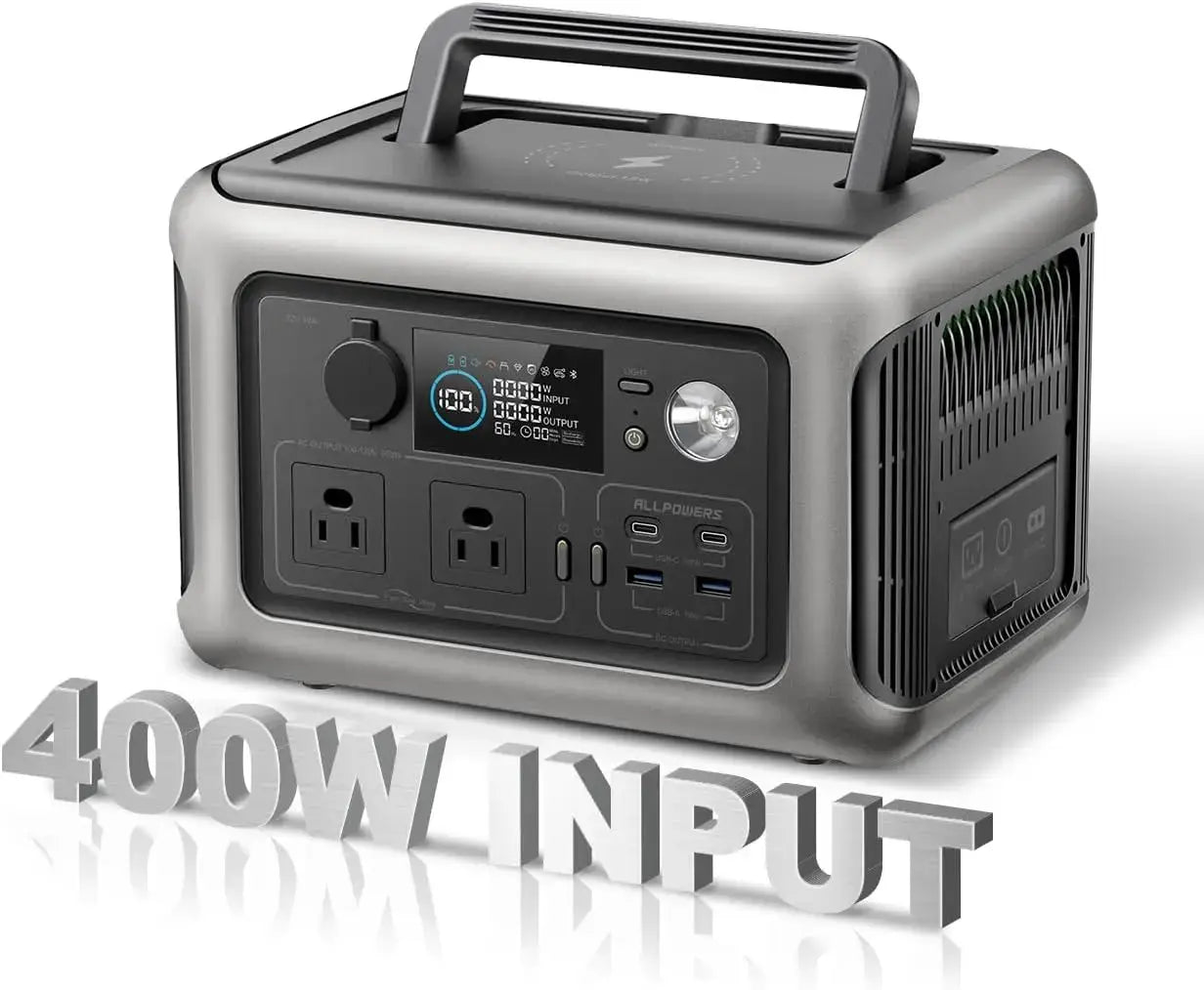 ALLPOWERS R600 299Wh 600W LiFePO4 Portable Power station with 100W / 140W / 200W Solar panel (Optional) for Home use Camping RV by Beastly Survival Outlet