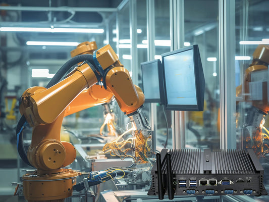 Fanless Mini HTPC Industrial PC with Dual LAN and RS232 Ports