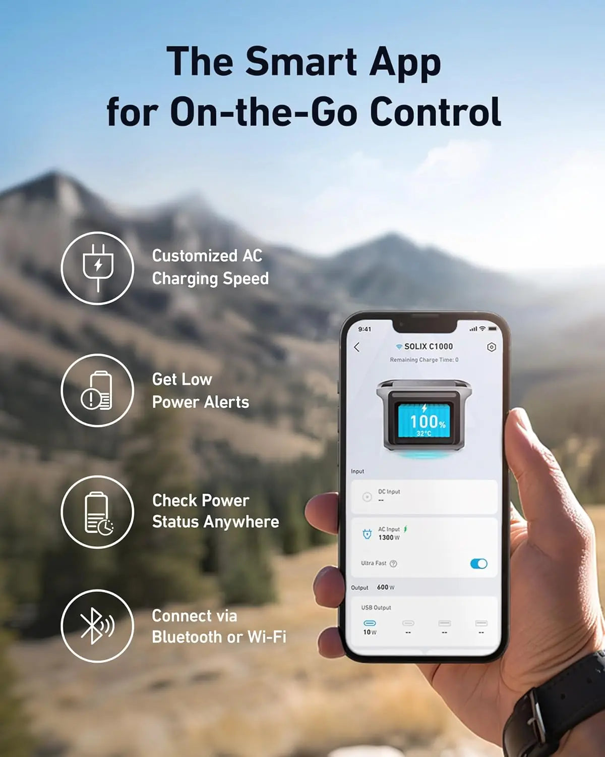 Solix C1000 Portable Power Station 1056Wh LiFePO4 Battery