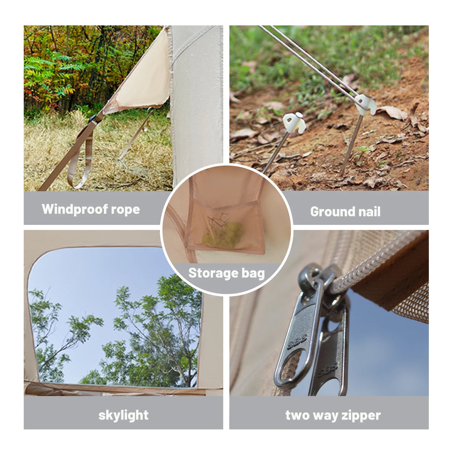 Inflatable Camping Tent Easy Setup Waterproof Portable Hiking Tent