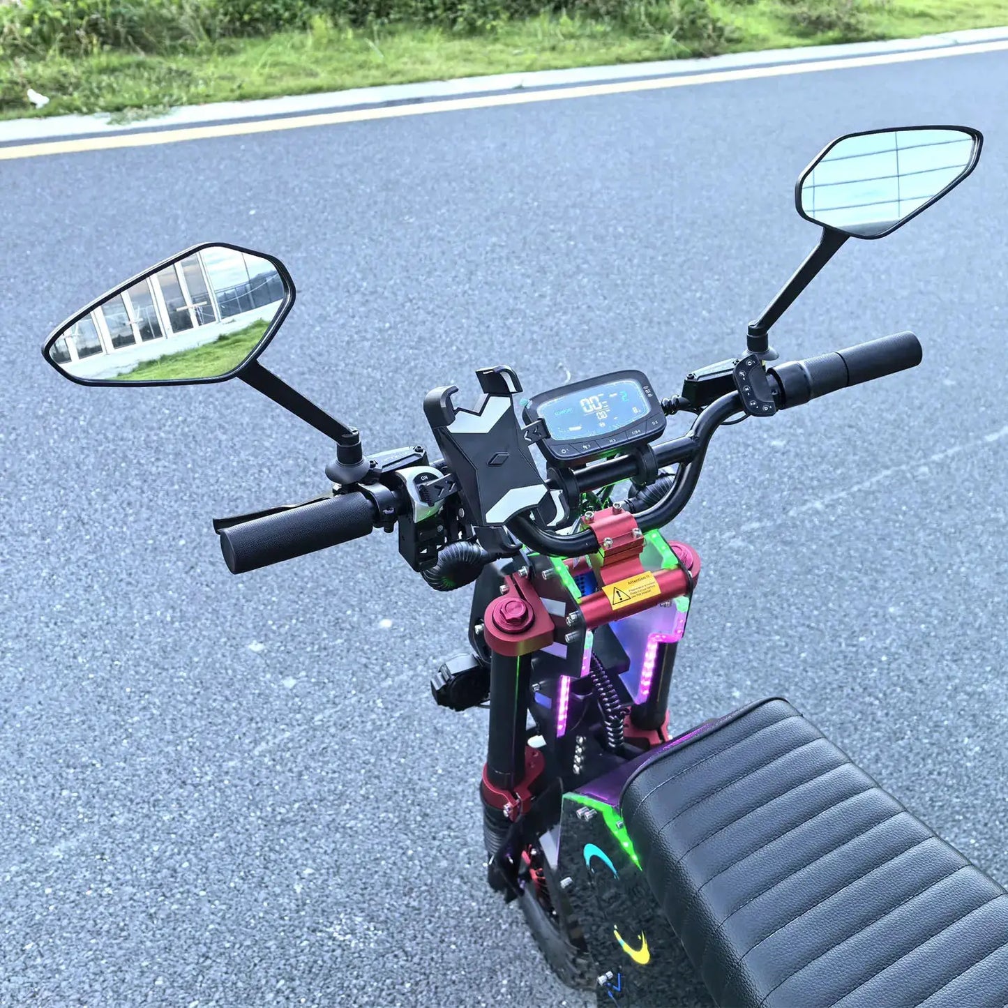 \US Stock FLJ Scooter 72V 12000W Electric Scooter with 14 inch Off Road Fat Tire Removable battery and App Function Scooter by Beastly Survival Outlet