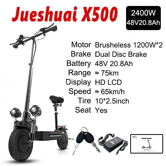 [8 models]10/11 Inch 48V-72V 1000W-6000W Electric Scooter 50-85km/h Fast E Scooter Off Road Electric Kick Scooter Foldable Adult by Beastly Survival Outlet