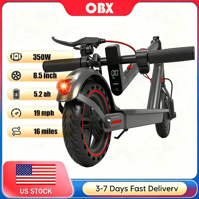 350W Electric Scooter for Adults 19mph Top Speed 21 Miles Max Range Foldable E-Scooter with 8.5'' Tires Double Shock System APP Control by Beastly Survival Outlet