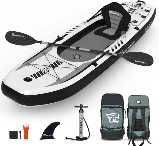 Tigerxbang Inflatable Kayak Set Removable Seat And Pump