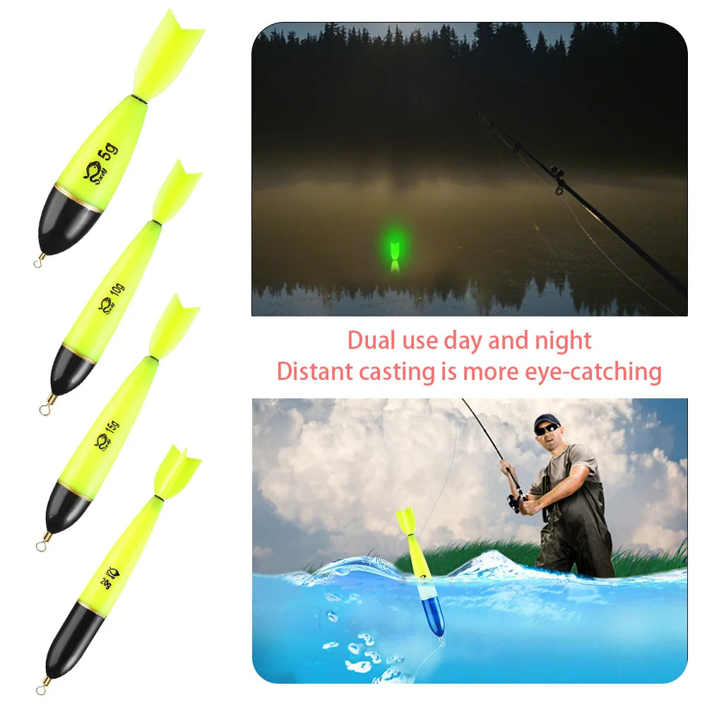 Night Fishing Light Up Bobbers For Sea Ocean Rock Fishing