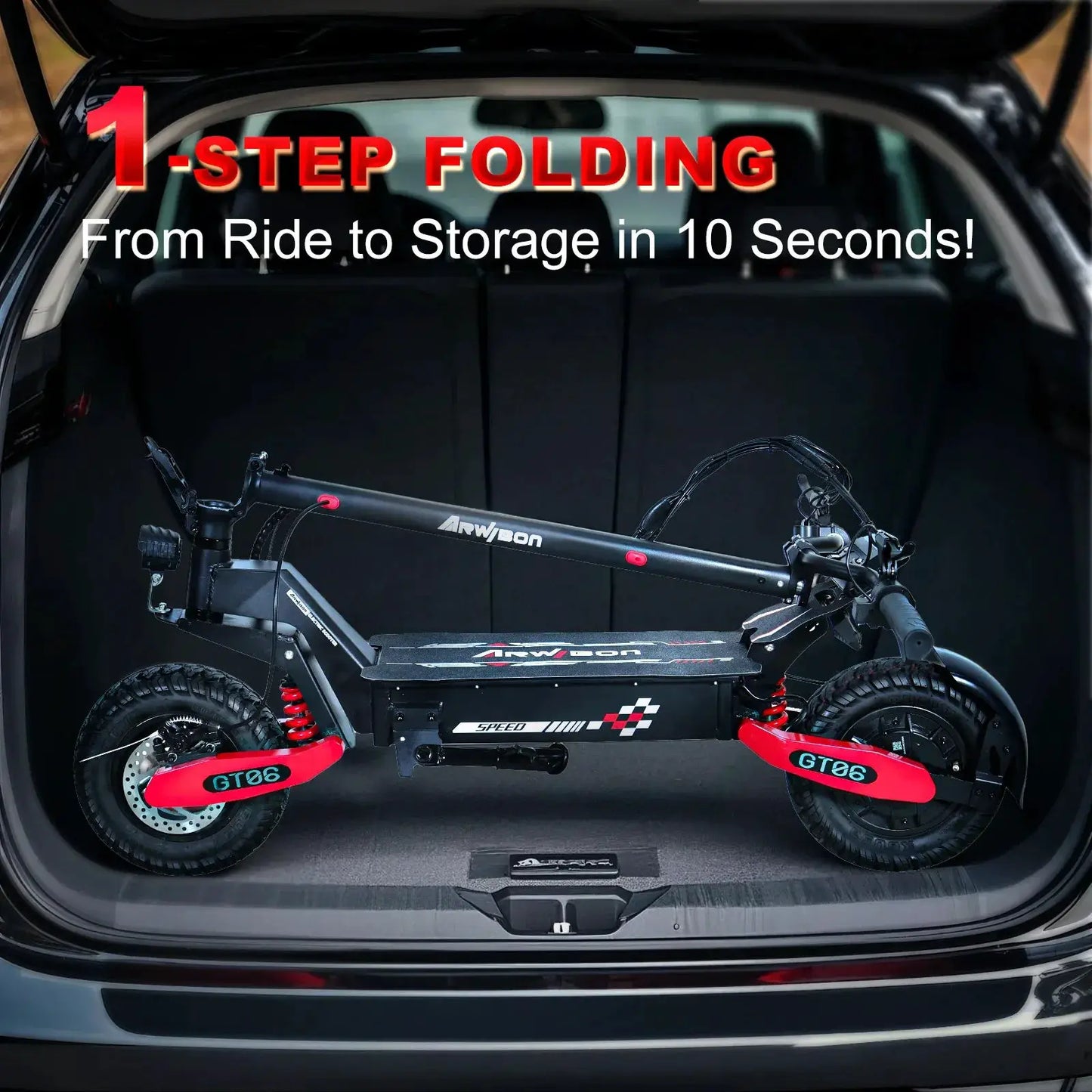 Electric Scooter for Adult, 1200W Motor, Folding E-Scooter Up to 40Mph & 30 Miles Range, 11" Off Road Tire Scooter with Dual Sus by Beastly Survival Outlet