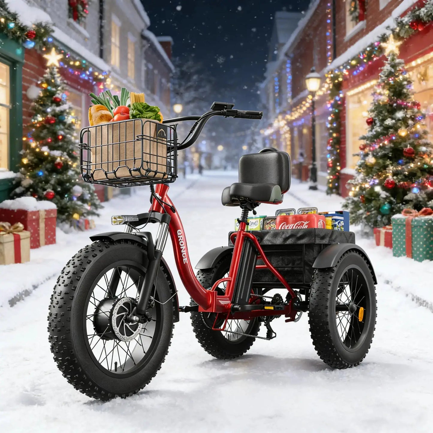 QRONGE Lava Electric Tricycles For Adults 960W Peak 50 Miles by Beastly Survival Outlet