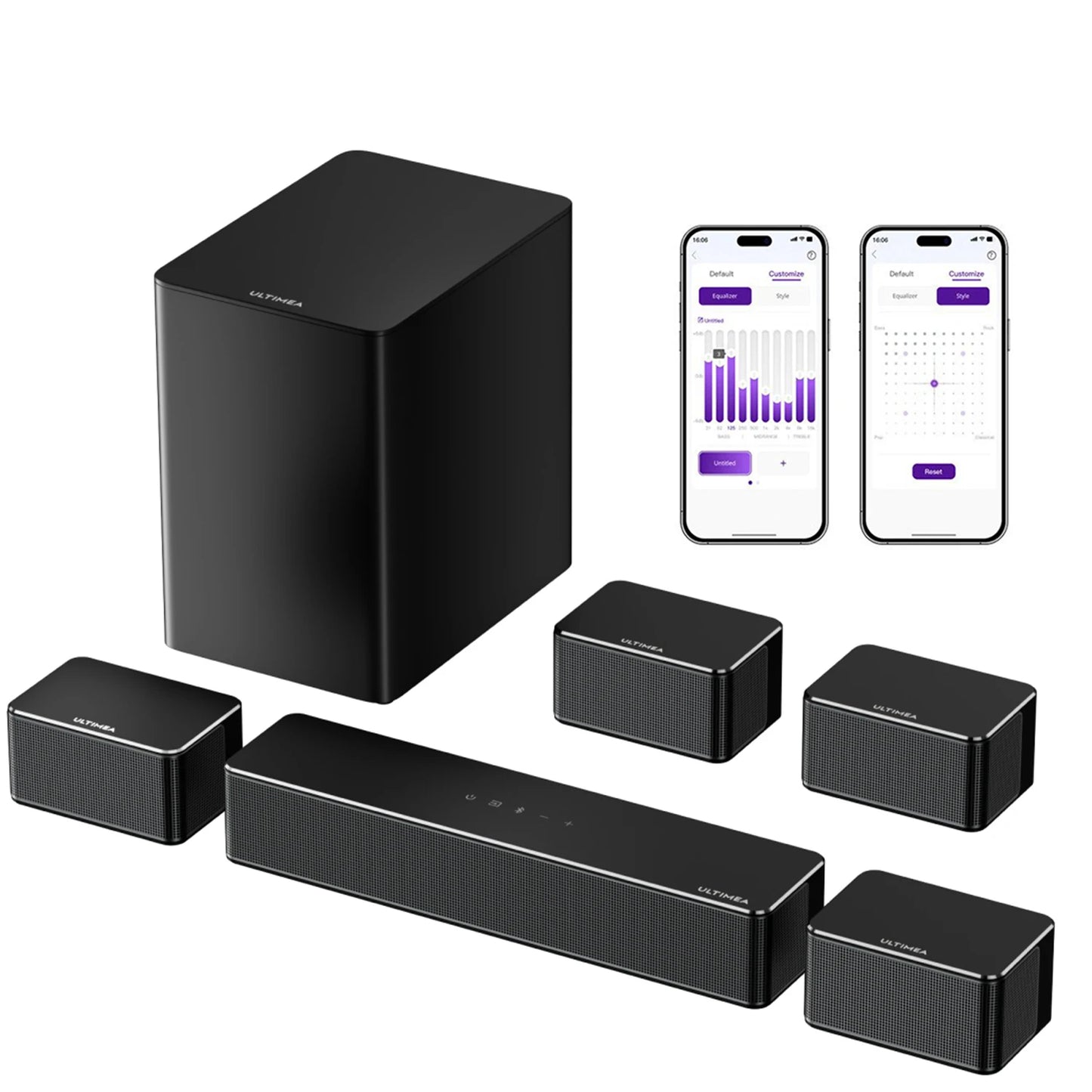 ULTIMEA 7.1 3D Virtual Surround Soundbar System with Subwoofer