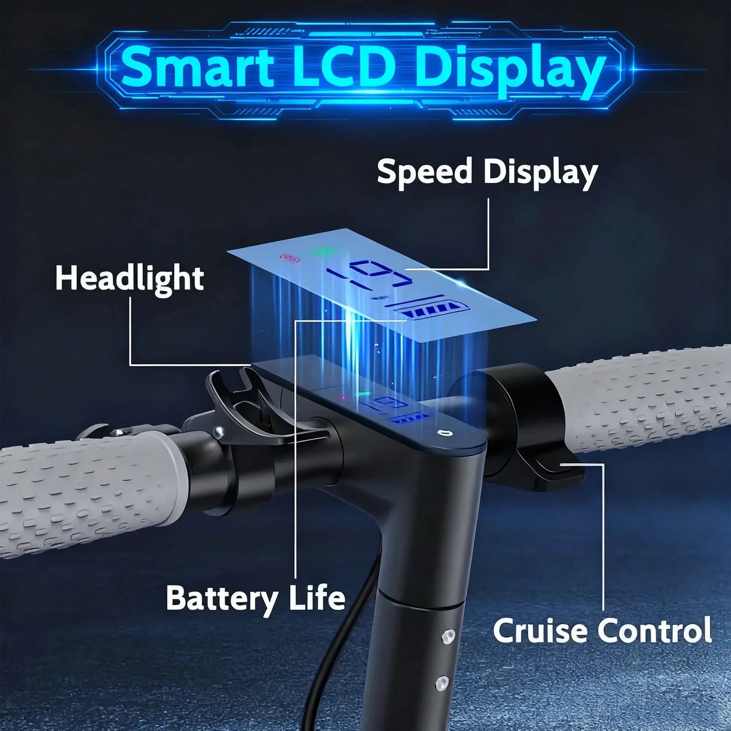 2026 LADPED LP60 Electric Scooter 350W Max 19mph Speed 8.5inch Tire Folding Design with 16 Miles Range for Adult Urban Commuting by Beastly Survival Outlet