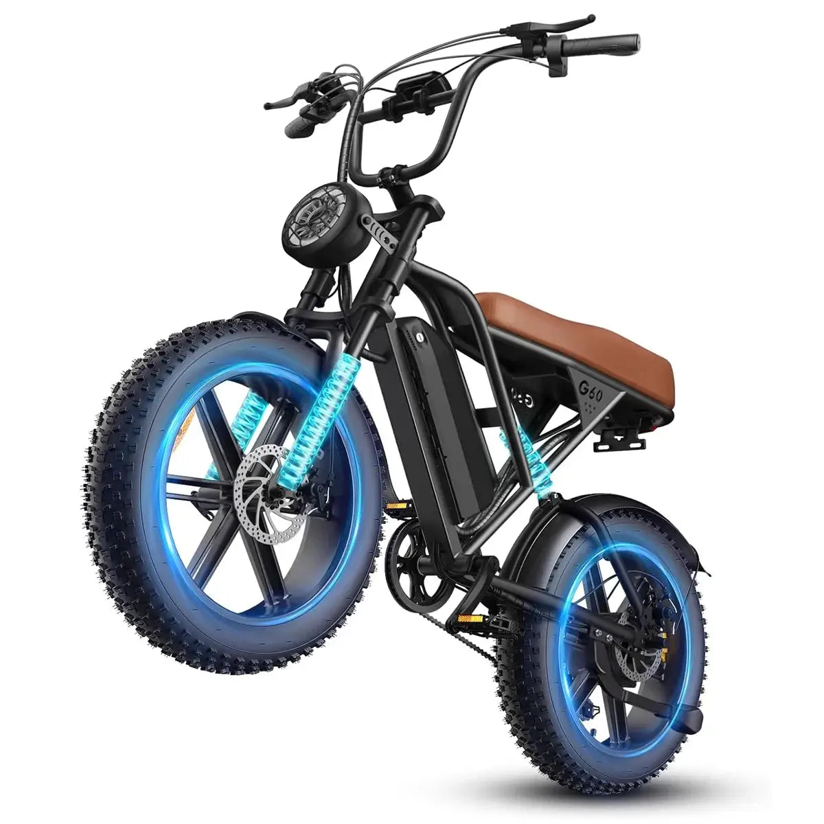 Peak 1500W Fat Tire Electric Bike for Adults 20inch All Terrain Ebike 30MPH Fast Mountain E-Bike 48V Long Range Bicycle by Beastly Survival Outlet