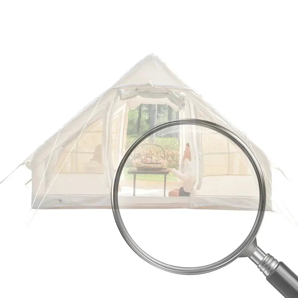Inflatable Tent with Hand Pump Portable Glamping Tent Breathable Air Family Tunnel Tent Oxford Fabric for 4-6 People by Beastly Survival Outlet