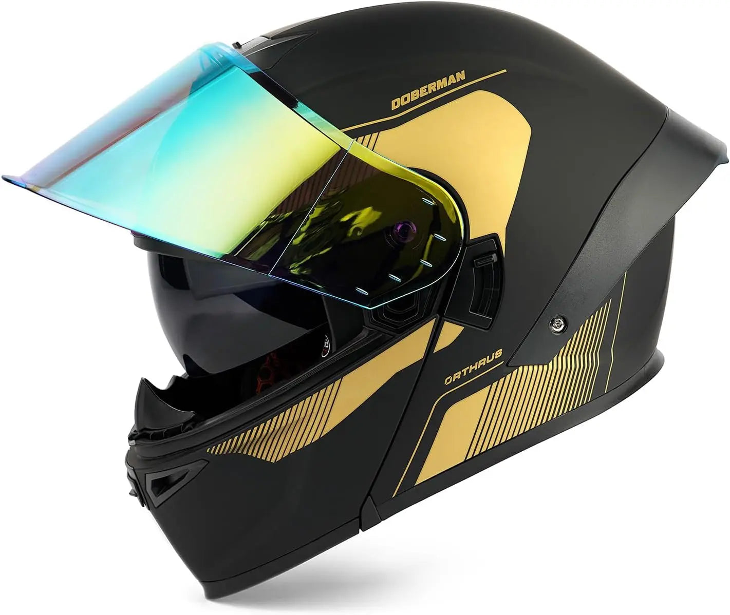 Modular LED Full Face Motorcycle Helmet Bluetooth Ready DOT Approved