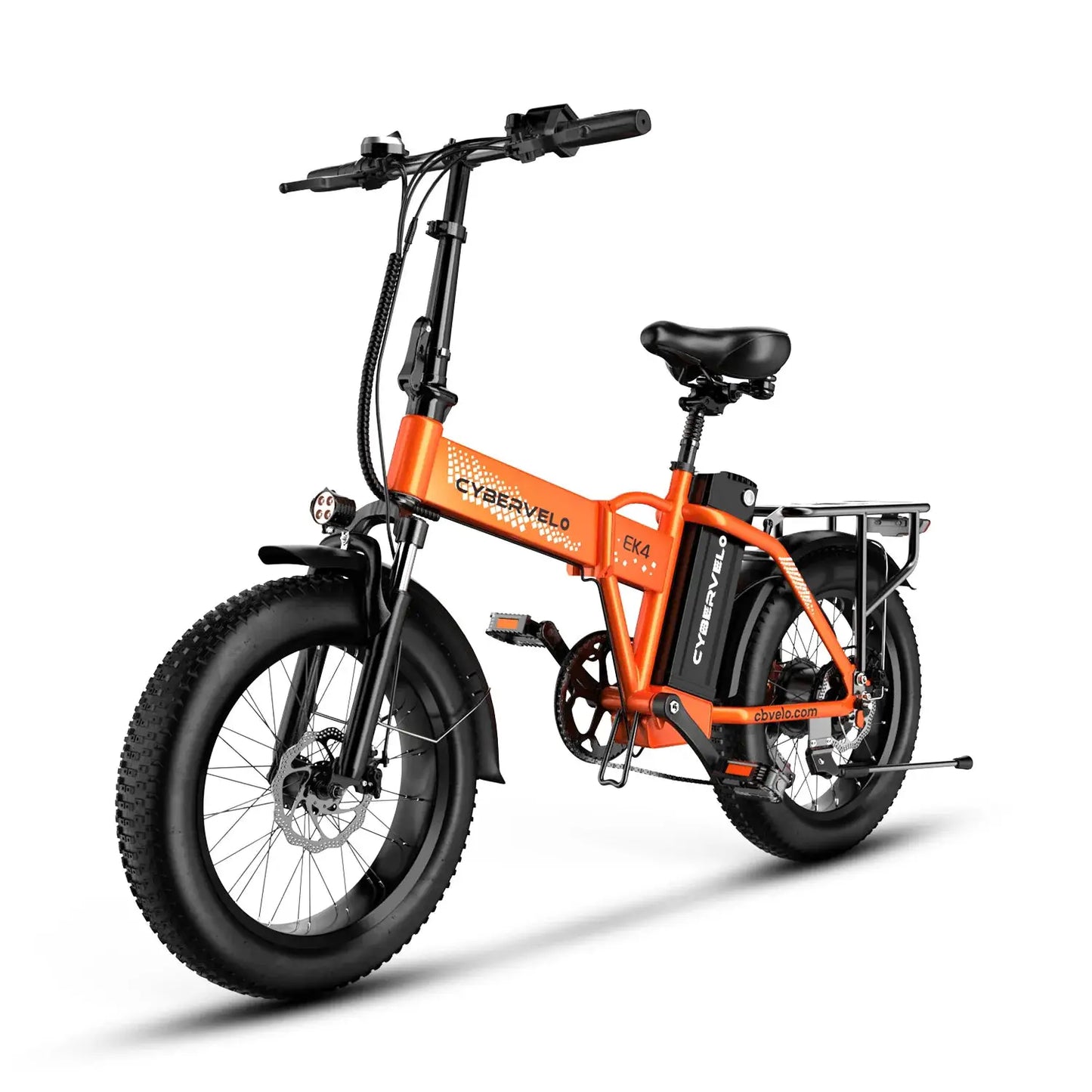 Cybervelo 1000W Peak Electric Bike for Adults Foldable 28+MPH 80Miles Removable Battery Fat Tire Off-road E-bike EK4 EK5 Mars700 by Beastly Survival Outlet