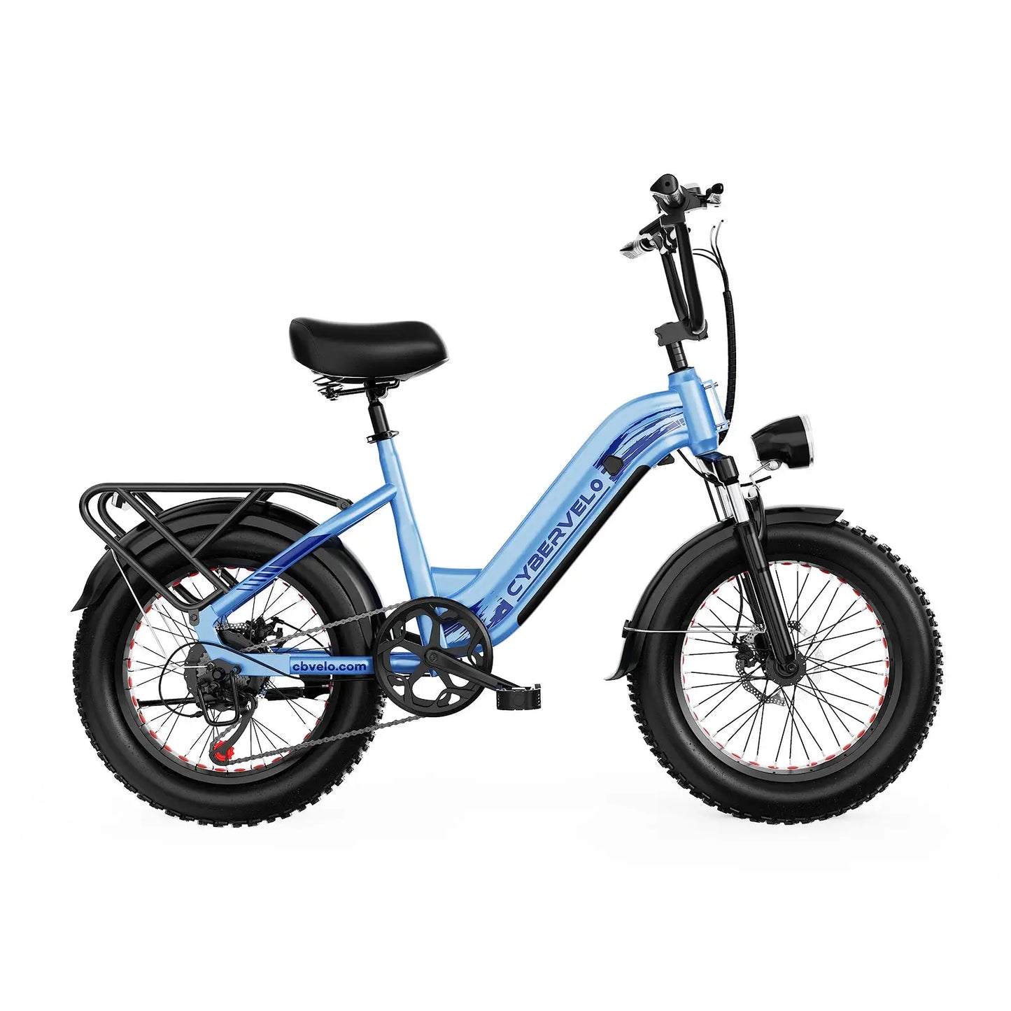 Cybervelo 20" Step-Thru Commuter, 1500W Peak 20ah Battery 80 Miles Long Range E-bike, 7-Speed Shift Adult Electric Bike EK12 by Beastly Survival Outlet
