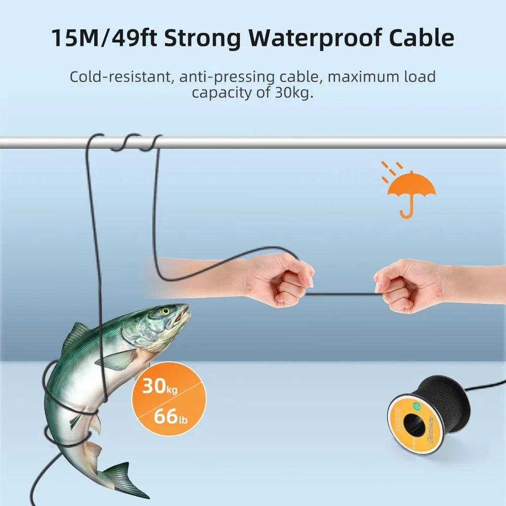 Underwater Fishing Camera 7 Inch LCD Infrared Finder 1000TVL