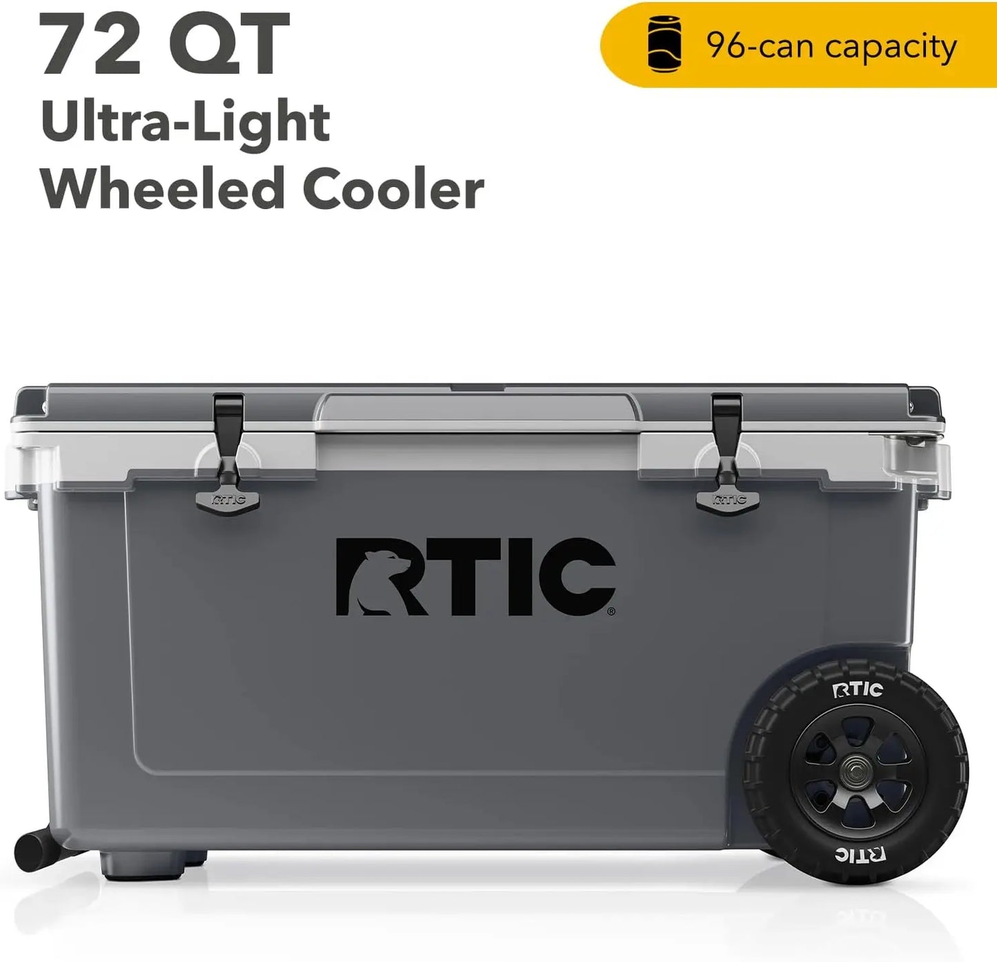 72 Quart Ultra Light Wheeled Cooler Insulated Ice Chest