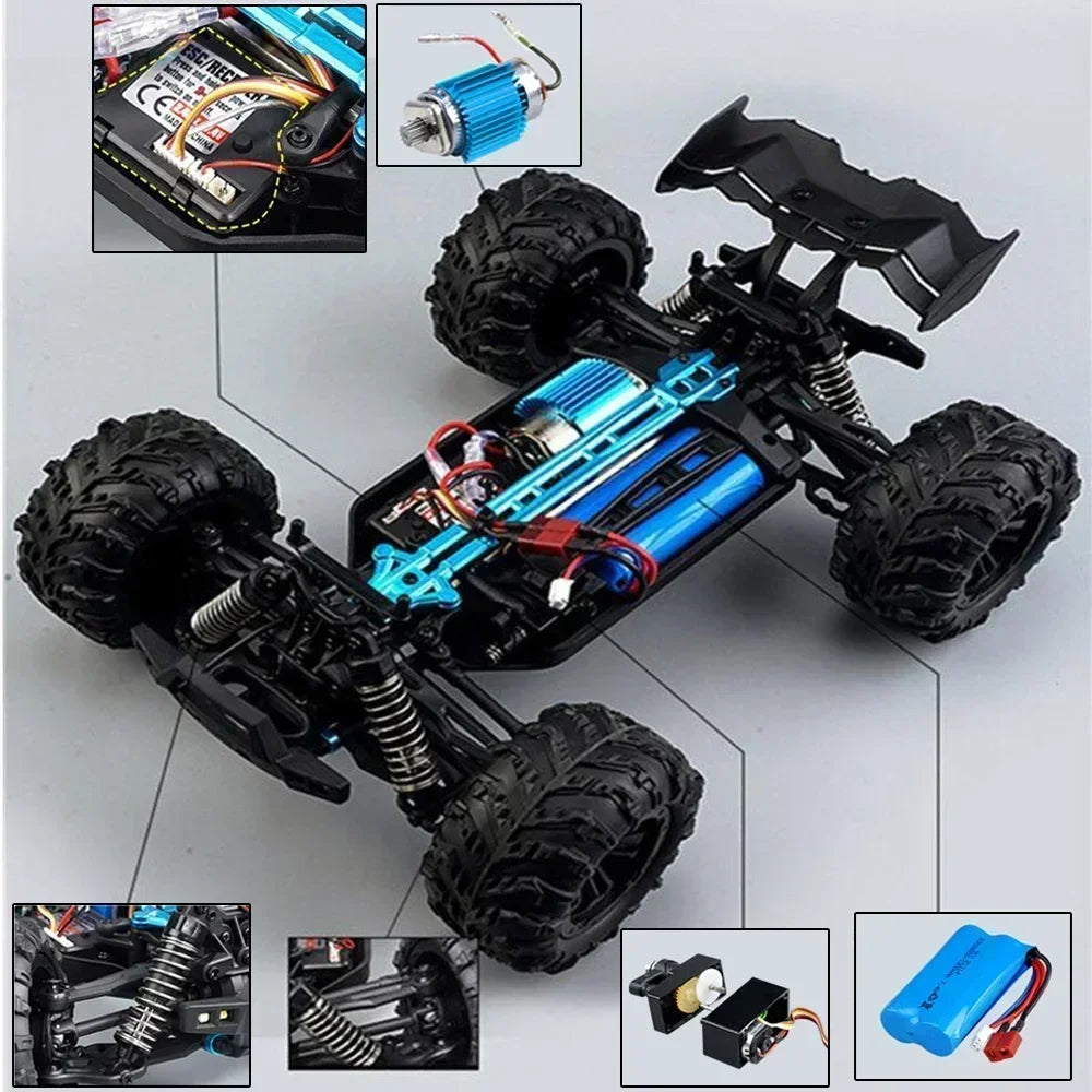 WLtoys 1 To 16 Scale Large RC Car 50kmh High Speed 4WD Truck