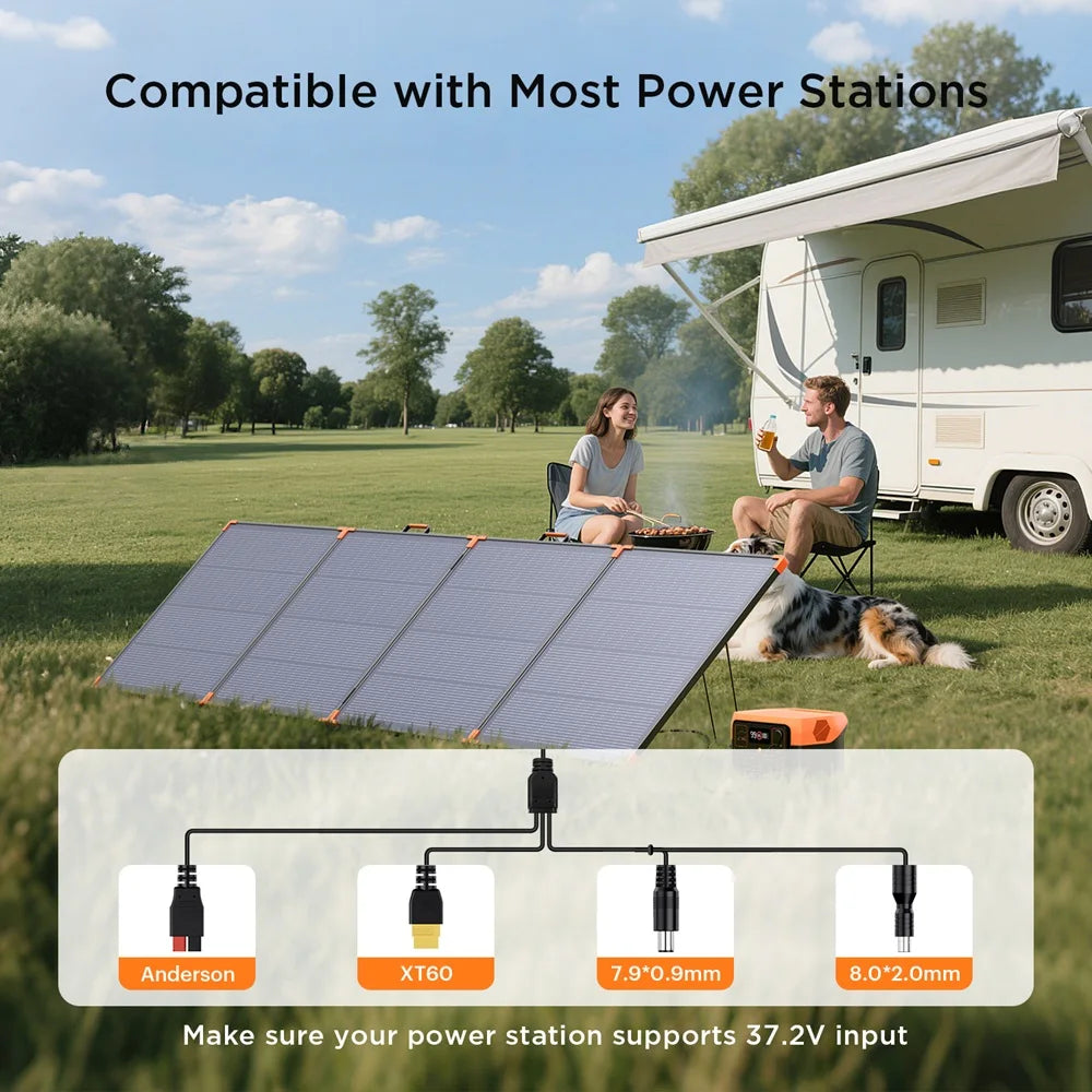 ZOUPW 400W Portable Solar Panel N Type 16BB Highly Efficient