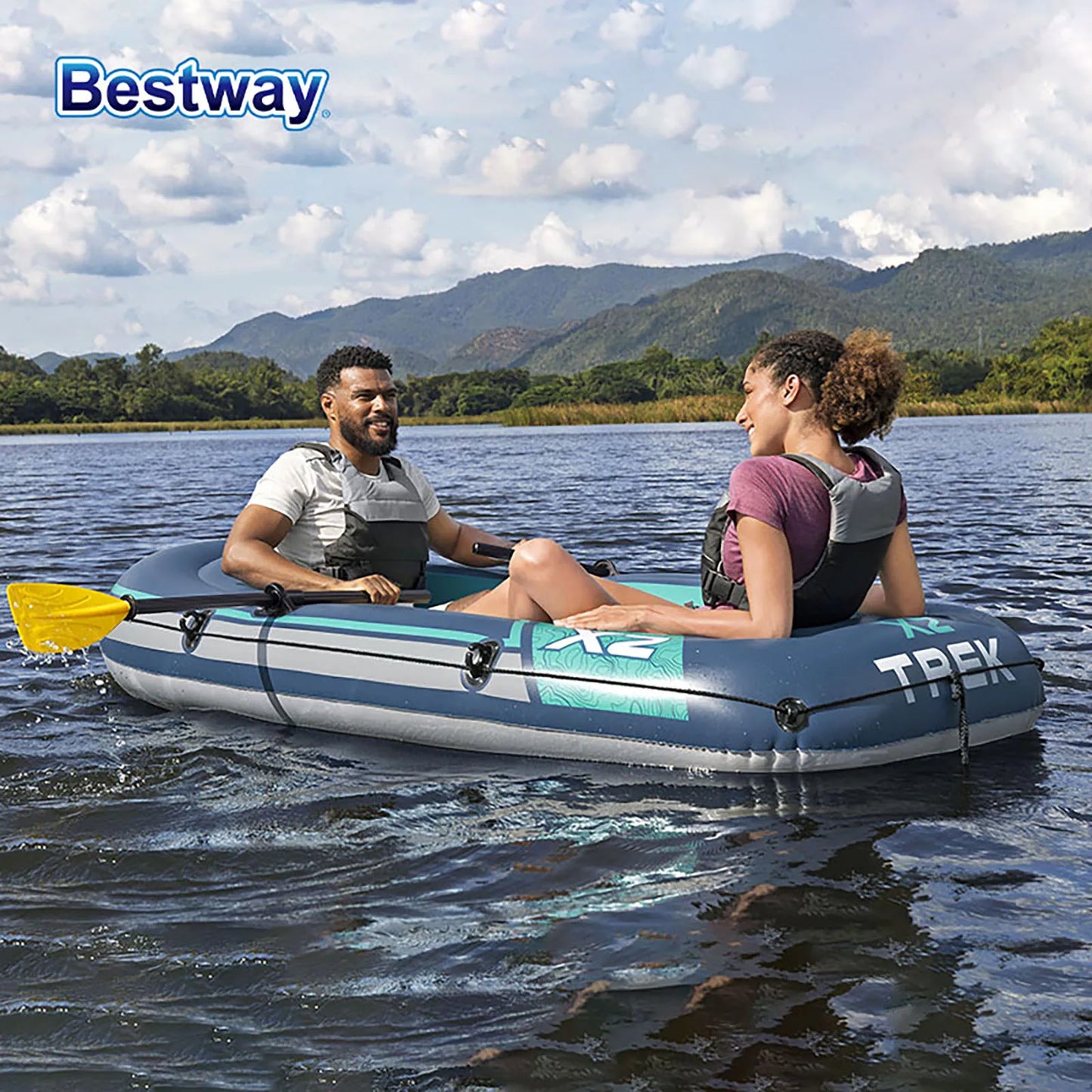 Bestway Two Person Inflatable Kayak Durable PVC Boat Kit
