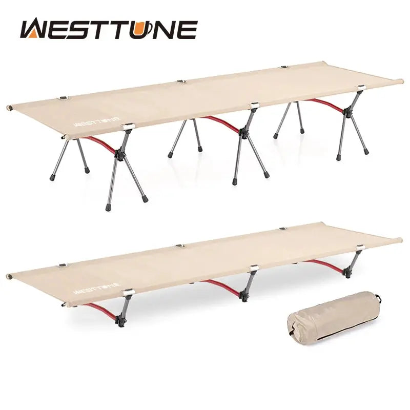 WESTTUNE marching bed, portable folding bed, ultra light aluminum alloy sleeping bed, outdoor camping and travel by Beastly Survival Outlet